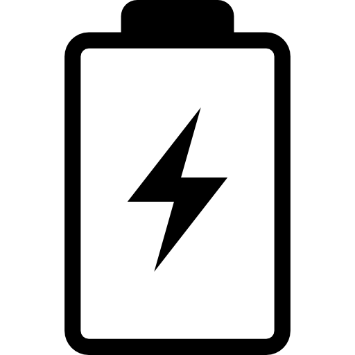 Battery with a bolt symbol
